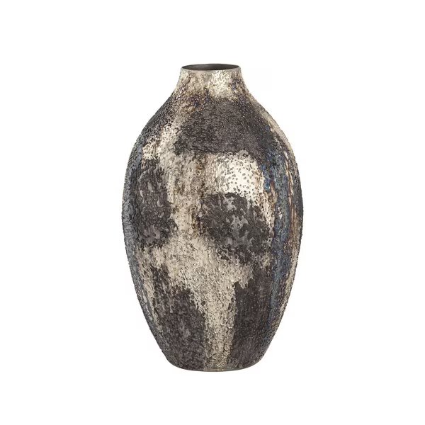 Hughes Vase, Small Oxidized Silver, Elk Home, Mfr#: S0807-9771